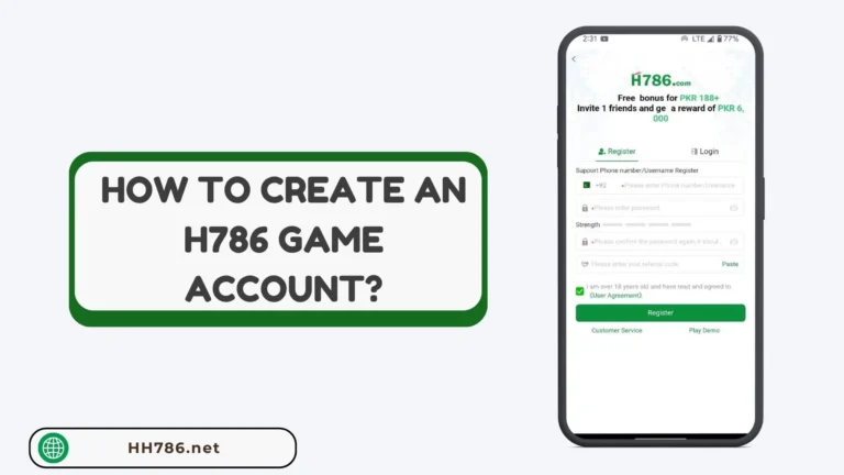 H786 Create account